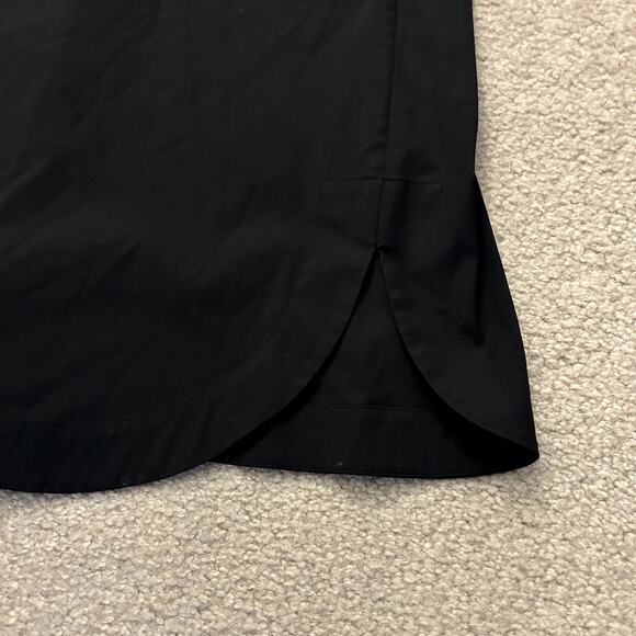 Theory Women´s Black Everyday V Shift Stretch Cotton Minimalist Dress Size P - Picture 9 of 10